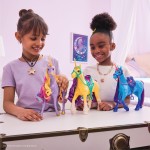 Spin Master unicorn academy, unicorn with head movement, 2 riding accessories, 27.9cm,  105944 681147036260