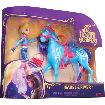 Spin Master unicorn academy, unicorn with head movement, 2 riding accessories, 27.9cm,  105944 681147036260