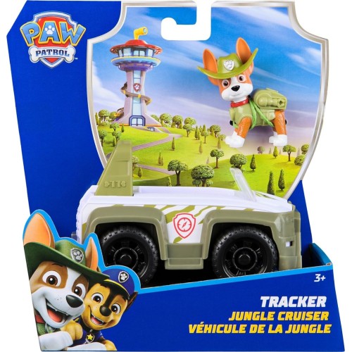 Spin Master paw patrol, trackers  rescue vehicle, toy truck with collectible action fig 107162 681147037755