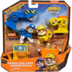 Spin Master Rubble And Crew,  Tool Pups, Rubble And Wheeler Toy Figures With 2 Construc 105934 681147044777