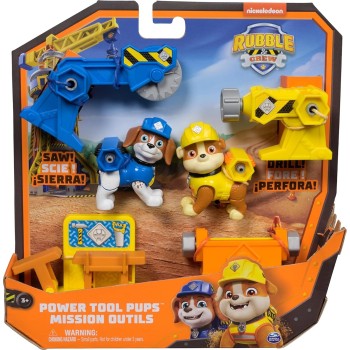 Spin Master Rubble And Crew,  Tool Pups, Rubble And Wheeler Toy Figures With 2 Construc 105934 681147044777