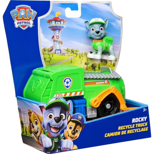 Spin Master paw patrol, rockys recycling lorry, toy vehicle with collectible action fig 107192 681147037526