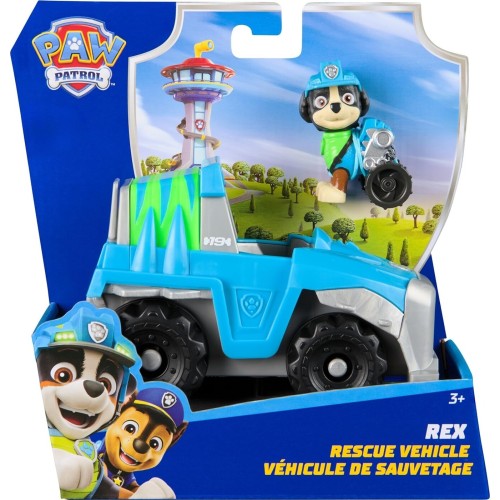 Spin Master Paw Patrol: Rex - Rescue Vehicle (20149048), Φορτηγό Με Συλλεκτική Φιγούρα 107164 681147037557