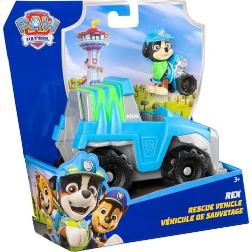 Spin Master Paw Patrol: Rex - Rescue Vehicle (20149048), Φορτηγό Με Συλλεκτική Φιγούρα 107164 681147037557