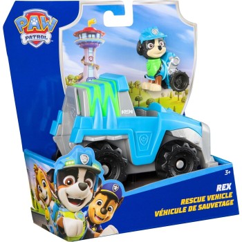 Spin Master paw patrol, rexs dinosaur rescue vehicle, toy truck with collectible action 107164 681147037557