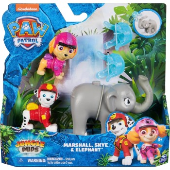 Spin Master Παιχνίδι Μινιατούρα Jungle Pups - Marshall,Skye & Elephant Figures Paw Patrol 105927 778988496466