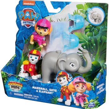 Spin Master Jungle Pups - Marshall,Skye & Elephant Figures Paw Patrol 105927 778988496466