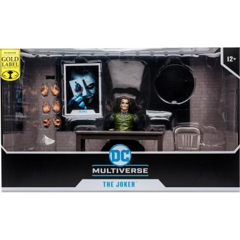 macfarlane DC The Batman Mcfarlane DC Multiverse: Gold Label Collection - The Dark Knight - The Joker Interrogation Room Playset