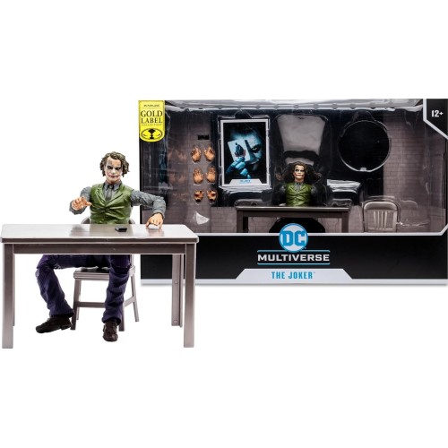 macfarlane DC The Batman Mcfarlane DC Multiverse: Gold Label Collection - The Dark Knight - The Joker Interrogation Room Playset