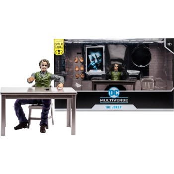 macfarlane DC The Batman Mcfarlane DC Multiverse: Gold Label Collection - The Dark Knight - The Joker Interrogation Room Playset