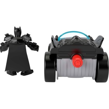 Mattel Fisher-Price DC Super Friends Metal Force Batmobile Toy Car, 3-Inch Batman Φιγούρα Με Αξεσουάρ JFJ68 194735298471