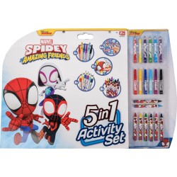 canenco Spiderman Spidey 5 Σε 1 Σετ Δραστηριοτήτων Χρωματισμού SP22306 8719668005150