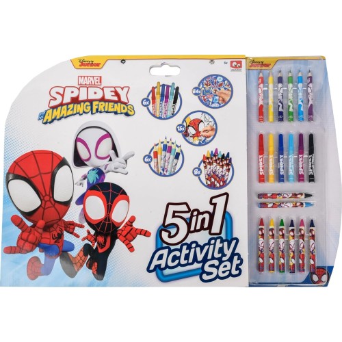canenco Spiderman Spidey 5 In 1 Activity Set SP22306 8719668005150