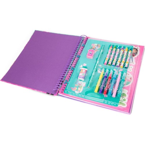 canenco gabbys dollhouse - stencil book - dreamworks - activity colouring book - co GD24356 8719668024120