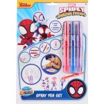 canenco Spiderman Spidey Σετ Αερογράφοι Σε Α4 Χαρτί SP23363 8719668012929