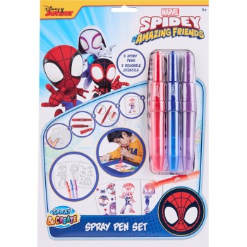 canenco Spiderman Spidey Σετ Αερογράφοι Σε Α4 Χαρτί SP23363 8719668012929