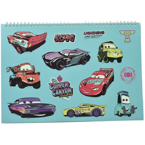Gim Μπλοκ Ζωγραφικής 23X33 40Φ+Stic.Cars 341-36416 5204549158542