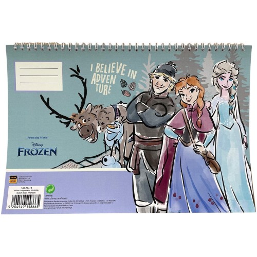 gim μπλοκ Ζωγραφικής α4σπ.30φ.frozen 341-71413 5204549158665