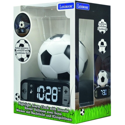 Lexibook Παιδικό Επιτραπέζιο Ρολόι Ξυπνητήρι Football 25.RL800FO 3380743097800