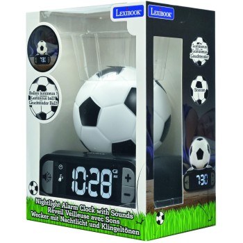 Lexibook Παιδικό Επιτραπέζιο Ρολόι Ξυπνητήρι Football 25.RL800FO 3380743097800