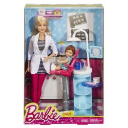 Mattel Barbie Οδοντίατρος Σετ Παιχνιδιού DHB63 / DHB64 887961206722