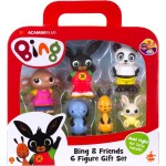 Giochi Preziosi Bing Figures Set - 6 Characters: Flop, Sula, Amma, Pando, Padget - Coloured, 8Cm High, Ages 18+ Months MNG07002 