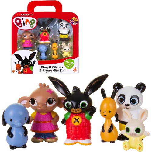 Giochi Preziosi Bing Big Σετ Με 6 Φιγούρες: Flop, Sula, Amma, Pando, Padget - Coloured, 8Cm High MNG07002 8056379080008