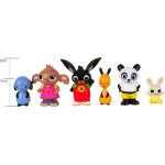 Giochi Preziosi Bing Figures Set - 6 Characters: Flop, Sula, Amma, Pando, Padget - Coloured, 8Cm High, Ages 18+ Months MNG07002 