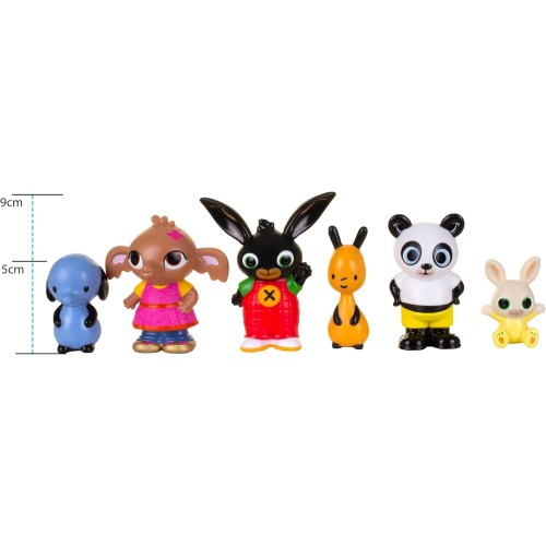 Giochi Preziosi Bing Big Σετ Με 6 Φιγούρες: Flop, Sula, Amma, Pando, Padget - Coloured, 8Cm High MNG07002 8056379080008