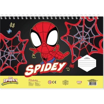 Diakakis imports Spiderman Μπλοκ Ζωγραφικής Spidey 23X33 40Φυλ Αυτοκ-Στενσιλ- 2Σελ ΧΡ 2Σχ. 000508555 5205698747922