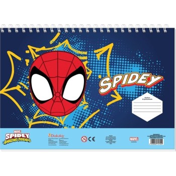 Diakakis imports Spiderman Μπλοκ Ζωγραφικής Spidey 23X33 40Φυλ Αυτοκ-Στενσιλ- 2Σελ ΧΡ 2Σχ. 000508555 5205698747922