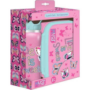 Diakakis imports Σετ Φαγητού Must Team Life Is Sweet Φαγητοδοχείο 800ml-παγούρι Ανοξείδωτο 500ml 000586470 5205698737008