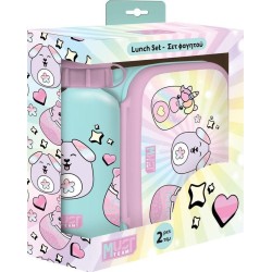 Diakakis imports Σετ Φαγητού Must Team Squishcuties Φαγητοδοχείο 800ml-παγούρι Αλουμινίου 500ml 000586458 5205698736766