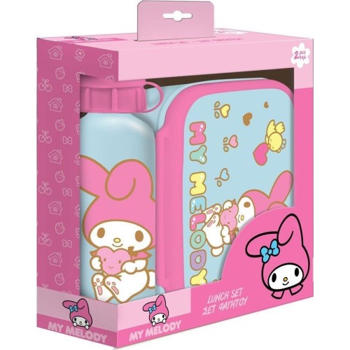 Diakakis imports Σετ Φαγητού My Melody Φαγητοδοχείο 800ml-παγούρι Αλουμινίου 500ml 000490119 5205698741470