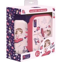 Diakakis imports Σετ Φαγητού Must Team I Love Ballet Φαγητοδοχείο 800ml-παγούρι Αλουμινίου 500ml 000586456 5205698736742
