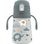 Diakakis imports Wagger Warm Stainless Steel 350 ml Elephant With Handles and Straw 000586454 5205698735813