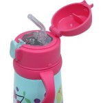Diakakis imports Wagger Warm Stainless Steel Must Team Happy Doodle 350 ml With Handles and Straw 000586637 5205698736520