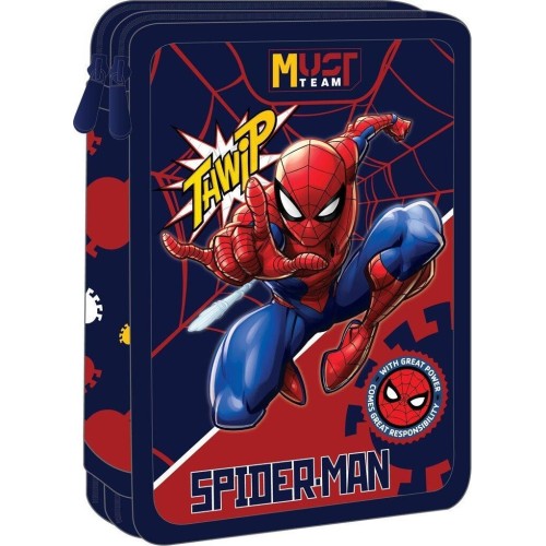 Diakakis imports School Casket Double Full of Spider-man Thwip Must Team 000508559 5205698750335