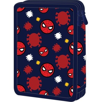 Diakakis imports Σχολική Κασετίνα Διπλή Γεμάτη Spider-man Thwip Must Team 000508559 5205698750335