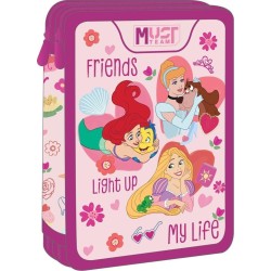 Diakakis imports School Casket Double Full Disney Princess Friends Light Up My Life Must Team 000565015 5205698750175