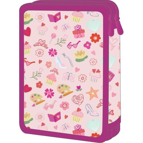 Diakakis imports School Casket Double Full Disney Princess Friends Light Up My Life Must Team 000565015 5205698750175