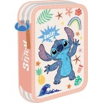 Diakakis imports Σχολική Κασετίνα Διπλή Γεμάτη Disney Stitch 000564934 5205698741784