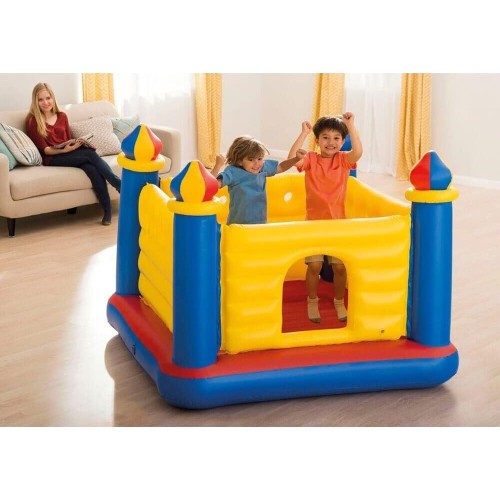 Intex Jump-O-Lene Castle Bouncer  Φουσκωτό Βασιλικό Κάστρο Με Τραμπολίνο -175X175x135cm 48258 6941057442594