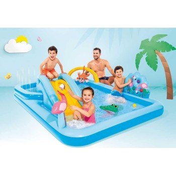 INTEX Πισίνα Κέντρο Παιχνιδιού Ζούγκλα Adventure Play Center 2.44X1.98Mx71cm 57161NP 6941057413075