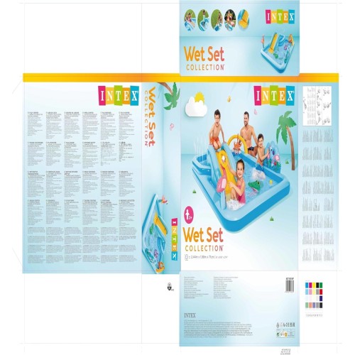INTEX Πισίνα Κέντρο Παιχνιδιού Ζούγκλα Adventure Play Center 2.44X1.98Mx71cm 57161NP 6941057413075