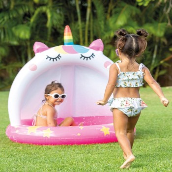 INTEX Φουσκωτή Παιδική Πισίνα Γατόκερως -Caticorn Baby Pool 102X102cm 58438NP 6941057422657