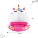 INTEX Φουσκωτή Παιδική Πισίνα Γατόκερως -Caticorn Baby Pool 102X102cm 58438NP 6941057422657