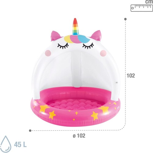 INTEX Unicornium Inflatable Pool With Inflatable Ceiling And Floor, Baby Po 58438NP 6941057422657