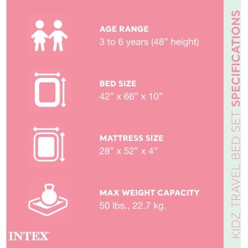 INTEX Στρώμα Ταξιδιού Με Αντλία Χειρός 168X107x25cm 66810NP 6941057468105