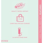 INTEX Στρώμα Ταξιδιού Με Αντλία Χειρός 168X107x25cm 66810NP 6941057468105